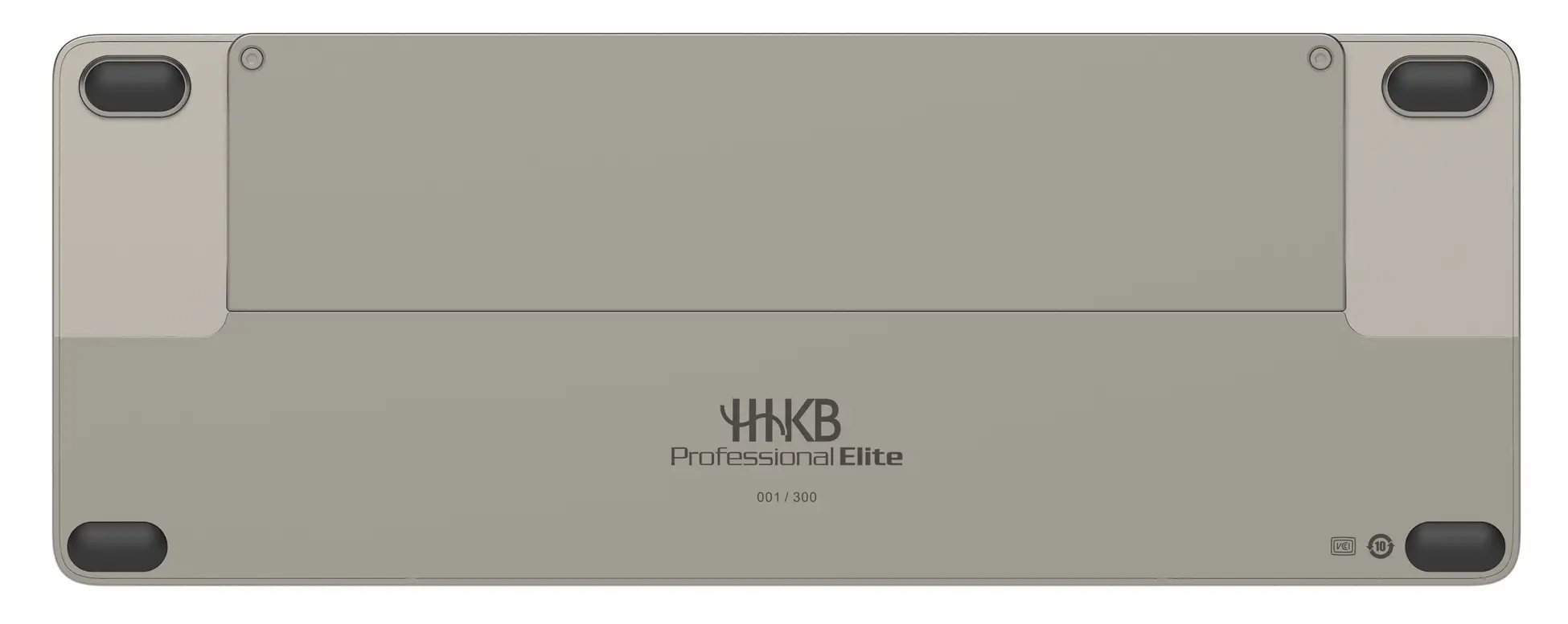 HHKB Professional Elite底面のロゴとリミテッド番号の公式イメージ