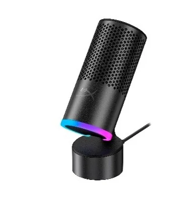 角度を付けたHyperX SoloCast 2 Proの本体とスタンド