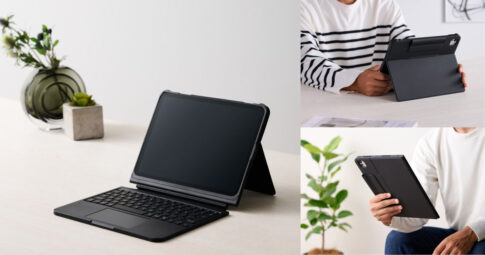 エレコムTouchBook SmartのキーボードとiPad用ケースの公式使用イメージ