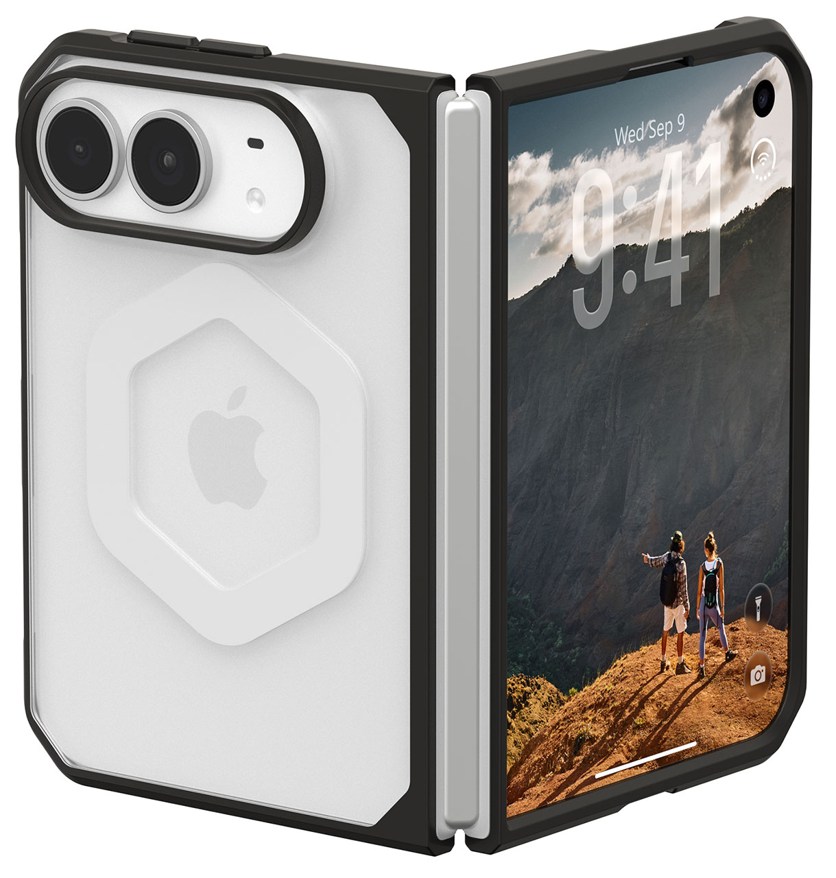 iPhone Duo用UAG MOUVEアイスの装着イメージ